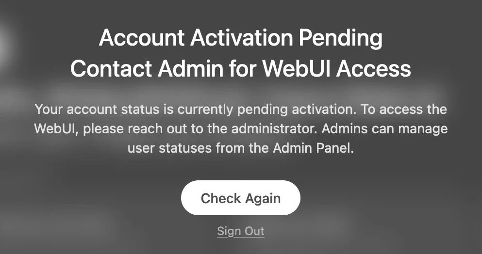 account activation pending